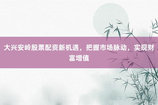 大興安嶺股票配資新機遇，把握市場脈動，實現(xiàn)財富增值