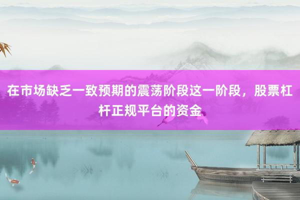 在市場缺乏一致預(yù)期的震蕩階段這一階段，股票杠桿正規(guī)平臺的資金